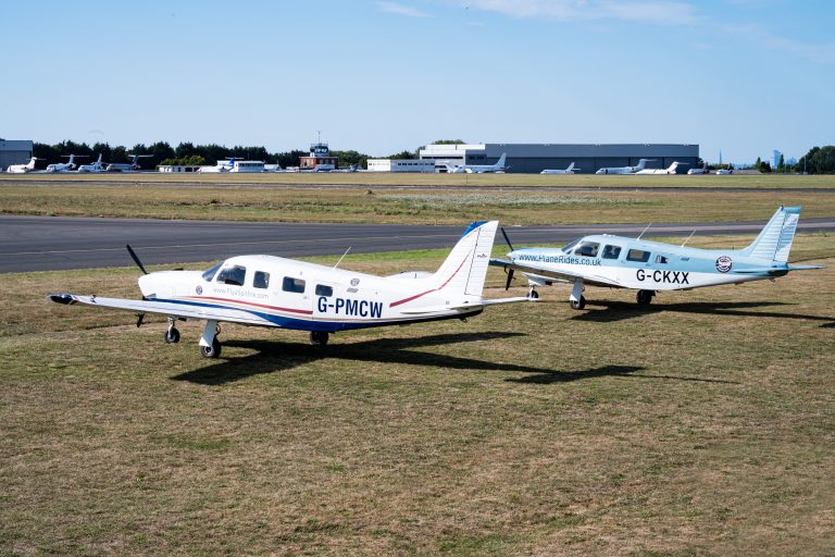 Piper Saratoga Chase Plane with scenic flights at Biggin Hill Airport.